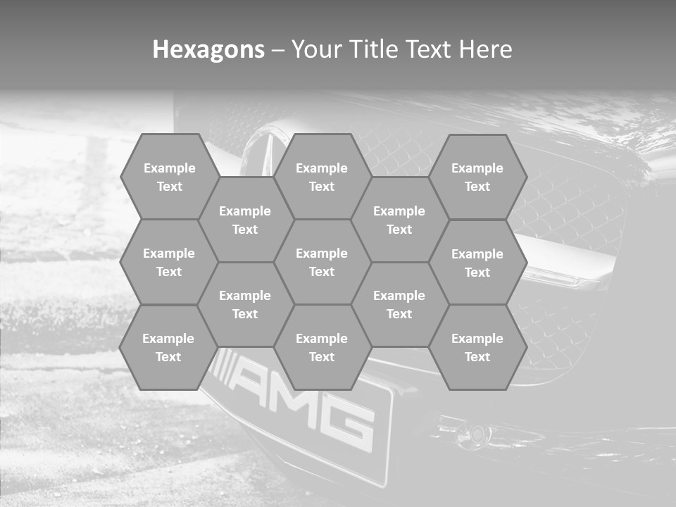 A Mercedes Car Parked On The Side Of The Road PowerPoint Template