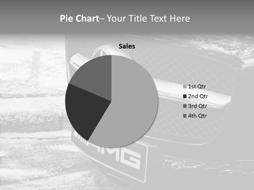 A Mercedes Car Parked On The Side Of The Road PowerPoint Template