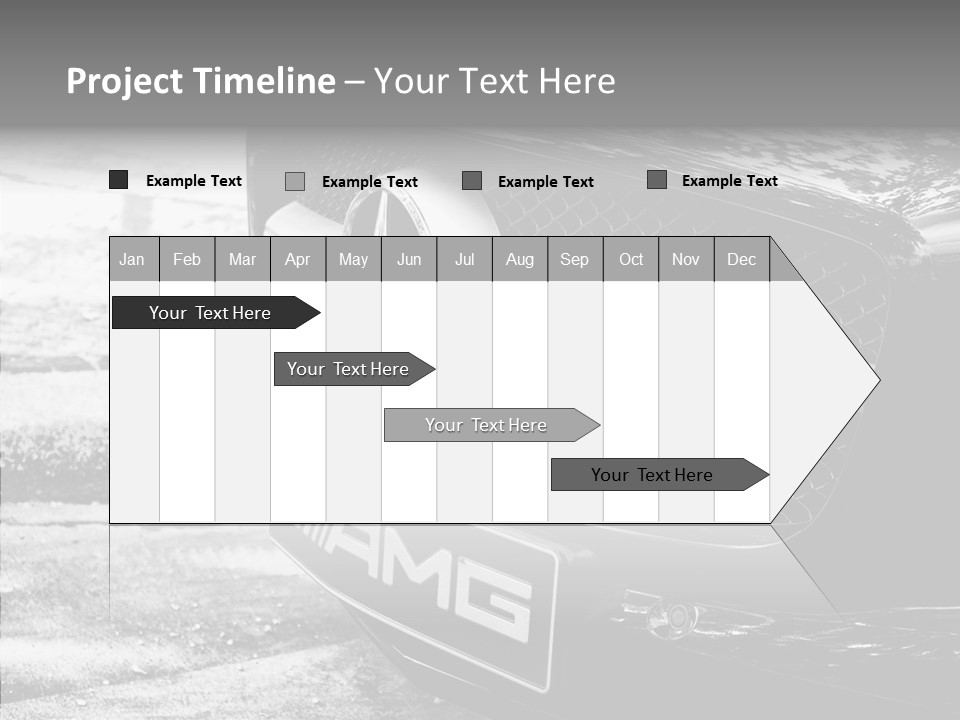 A Mercedes Car Parked On The Side Of The Road PowerPoint Template