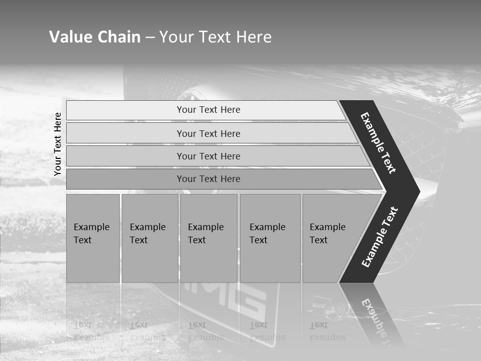 A Mercedes Car Parked On The Side Of The Road PowerPoint Template