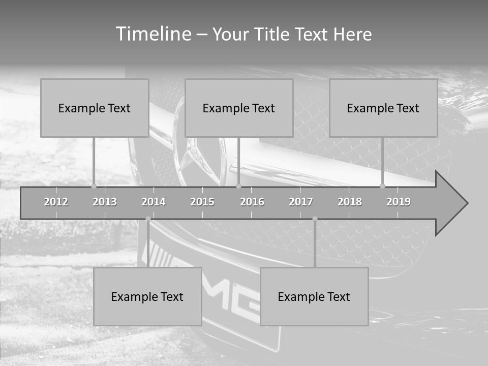 A Mercedes Car Parked On The Side Of The Road PowerPoint Template