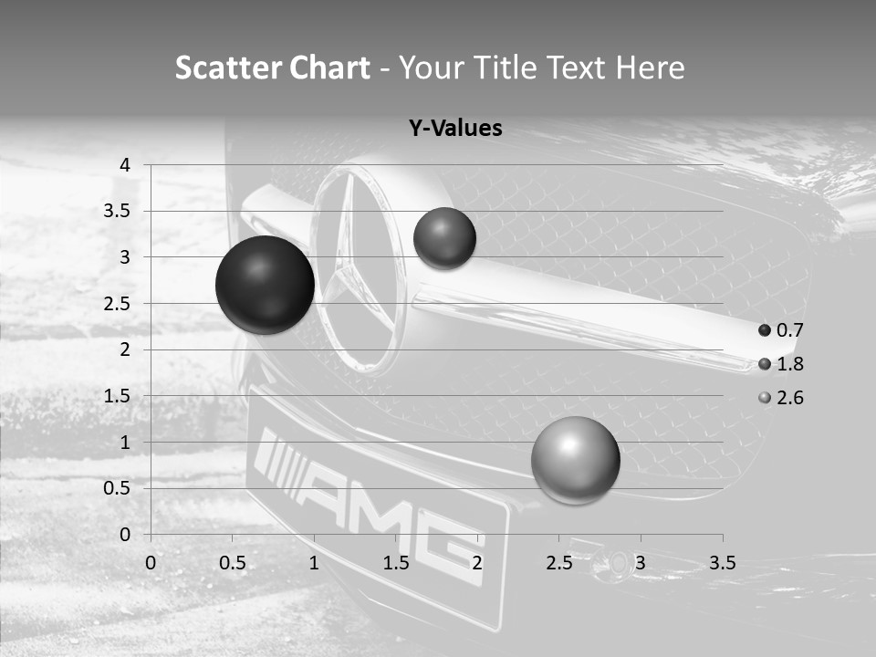 A Mercedes Car Parked On The Side Of The Road PowerPoint Template