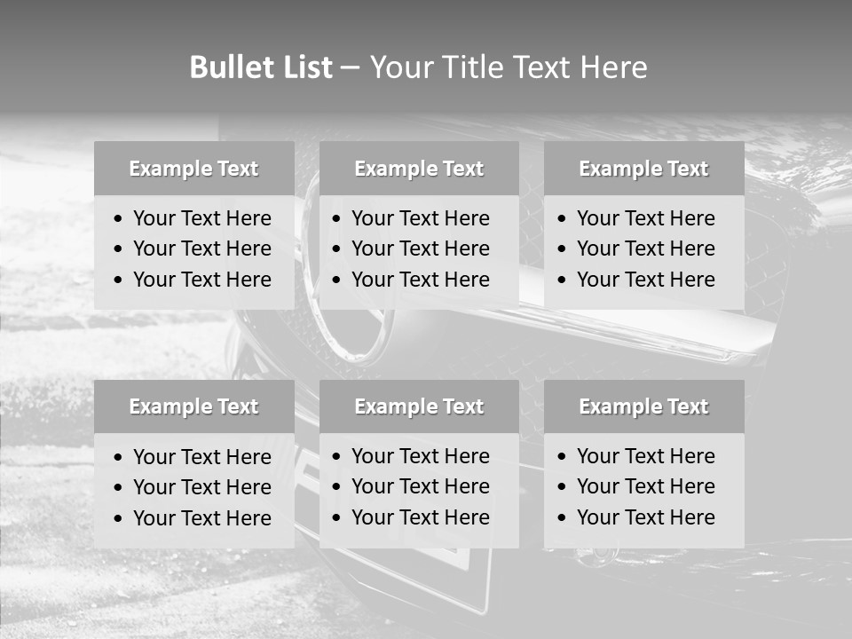 A Mercedes Car Parked On The Side Of The Road PowerPoint Template