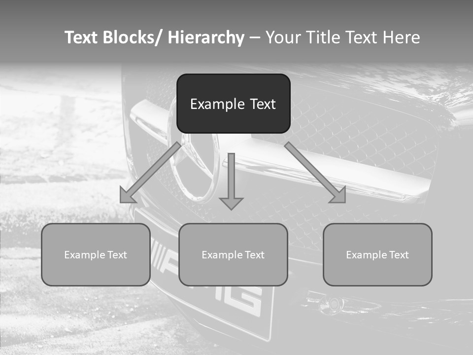 A Mercedes Car Parked On The Side Of The Road PowerPoint Template