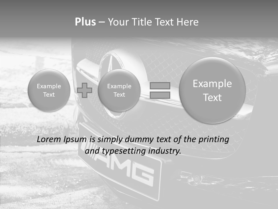 A Mercedes Car Parked On The Side Of The Road PowerPoint Template