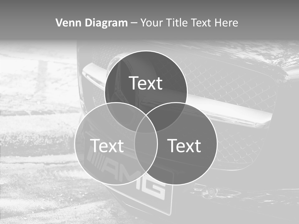 A Mercedes Car Parked On The Side Of The Road PowerPoint Template