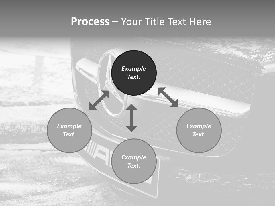A Mercedes Car Parked On The Side Of The Road PowerPoint Template
