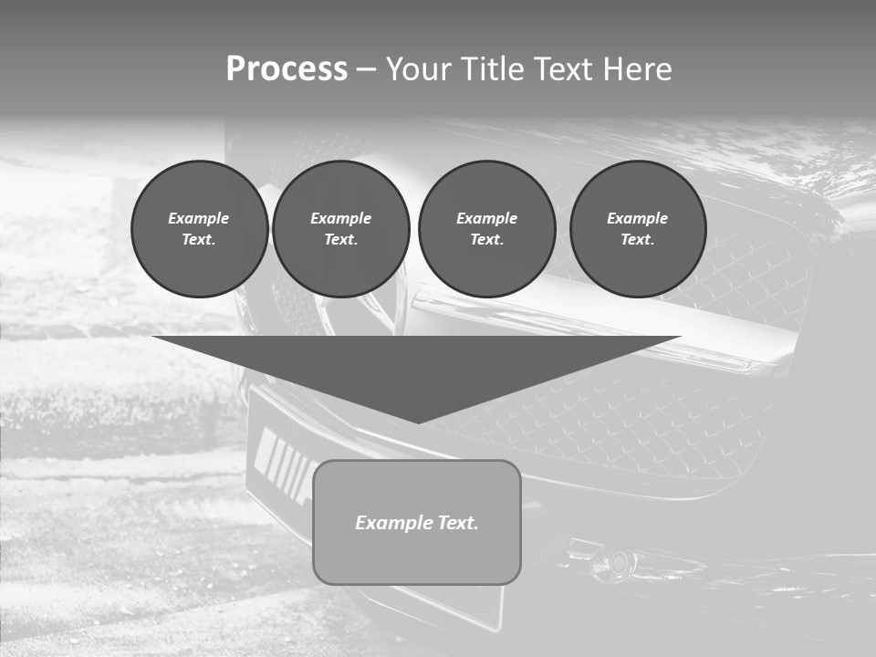 A Mercedes Car Parked On The Side Of The Road PowerPoint Template