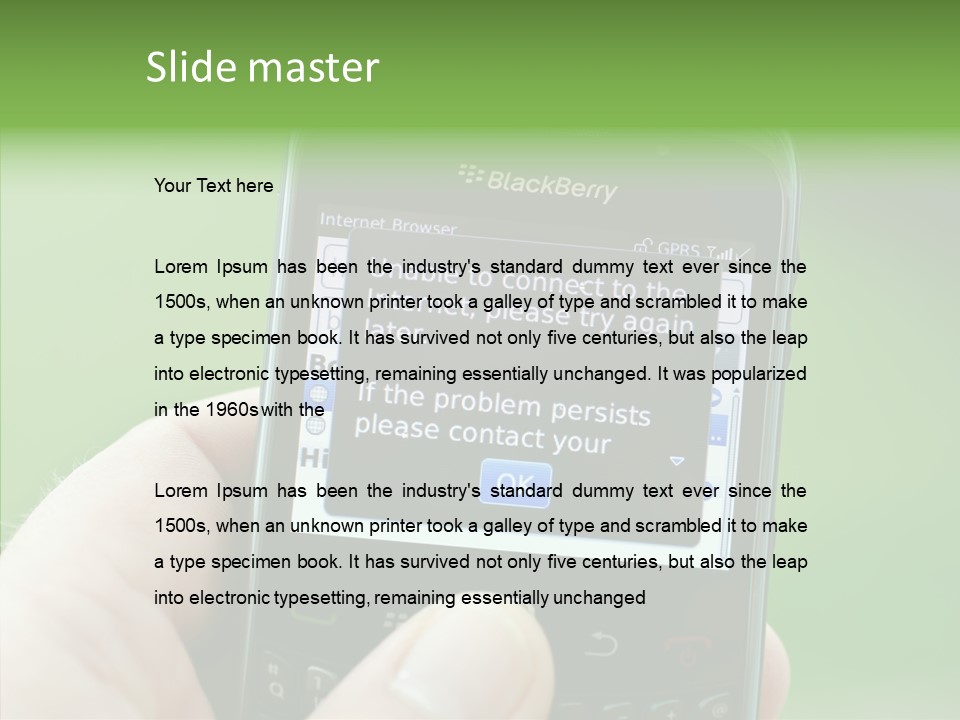 Service Users Server PowerPoint Template