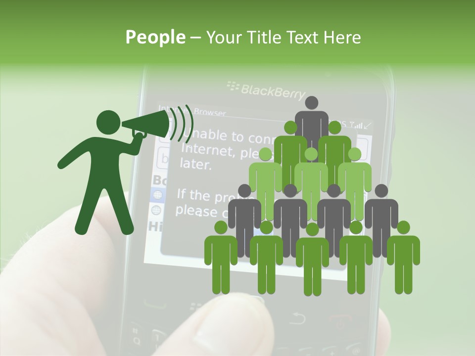 Service Users Server PowerPoint Template