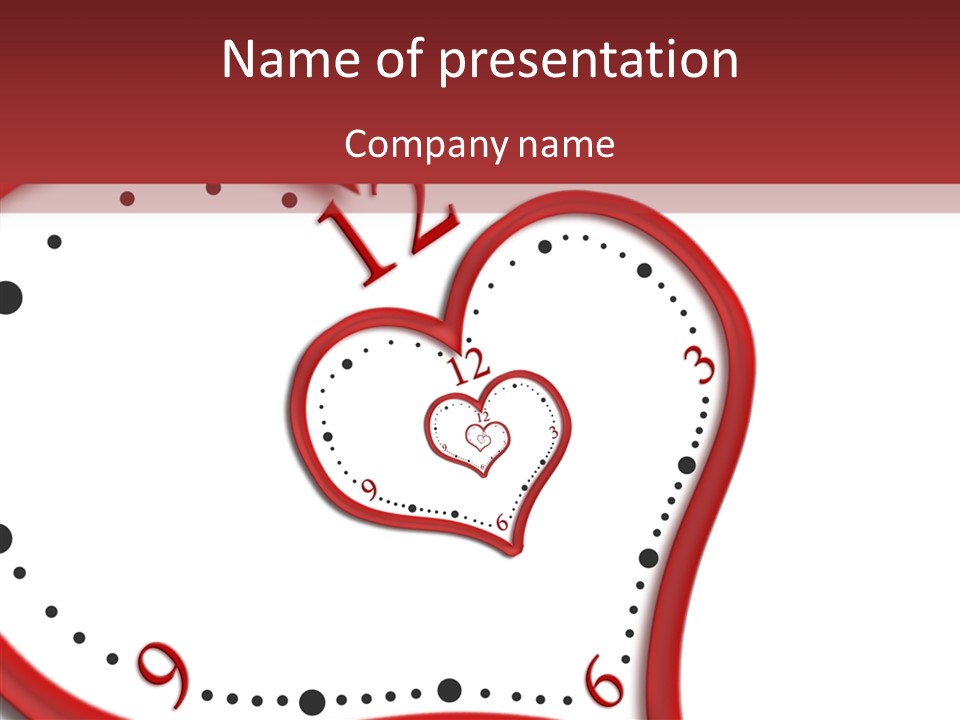 Heart Love Hour PowerPoint Template