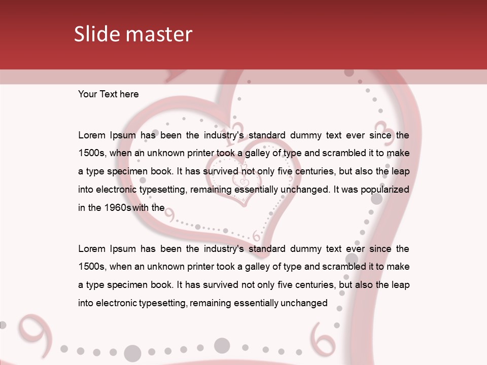 Heart Love Hour PowerPoint Template