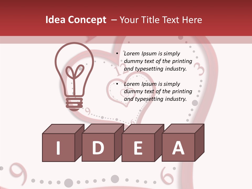 Heart Love Hour PowerPoint Template