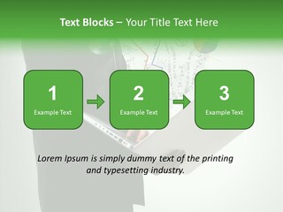 Natural Holding Successful PowerPoint Template