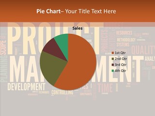 A Word Cloud With The Words Project Management Written In It PowerPoint Template