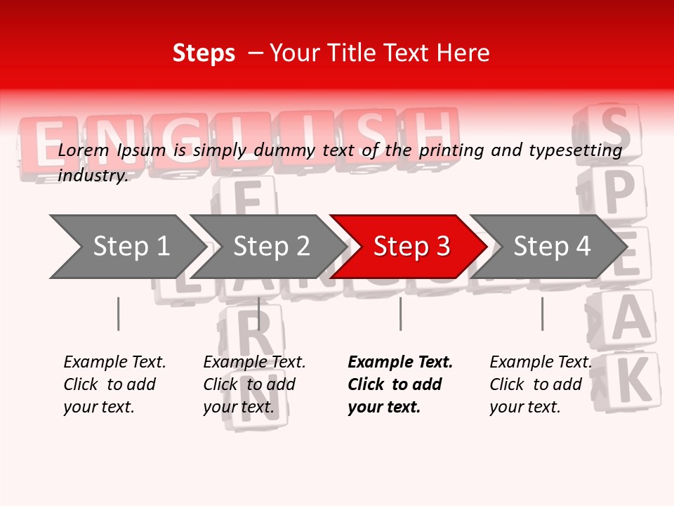 A Crossword Puzzle With English And Spanish Words PowerPoint Template
