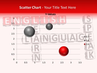 A Crossword Puzzle With English And Spanish Words PowerPoint Template