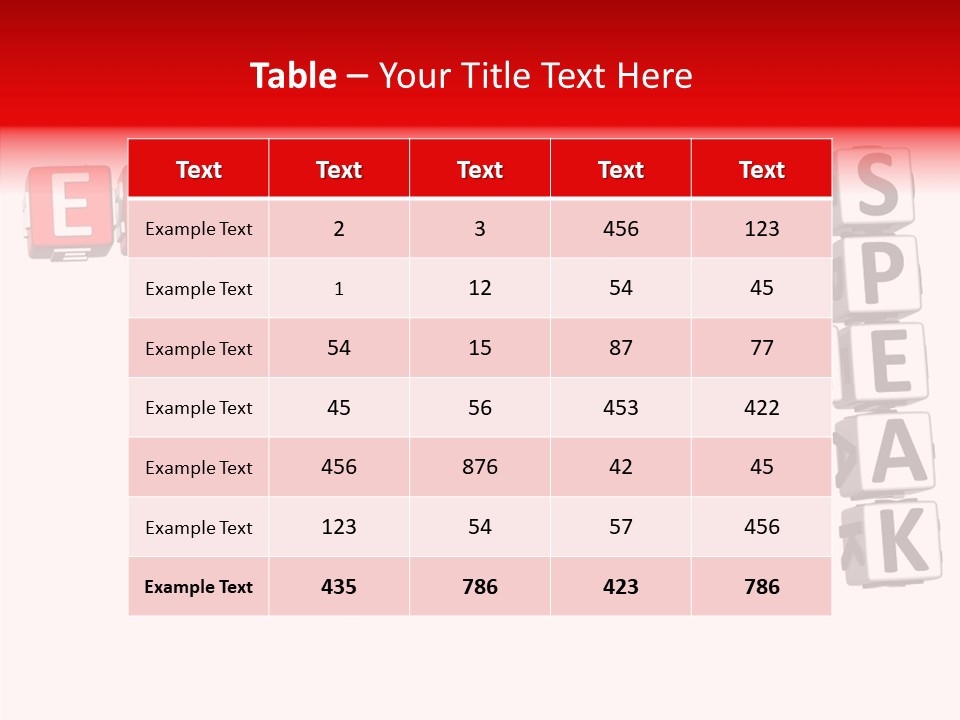 A Crossword Puzzle With English And Spanish Words PowerPoint Template