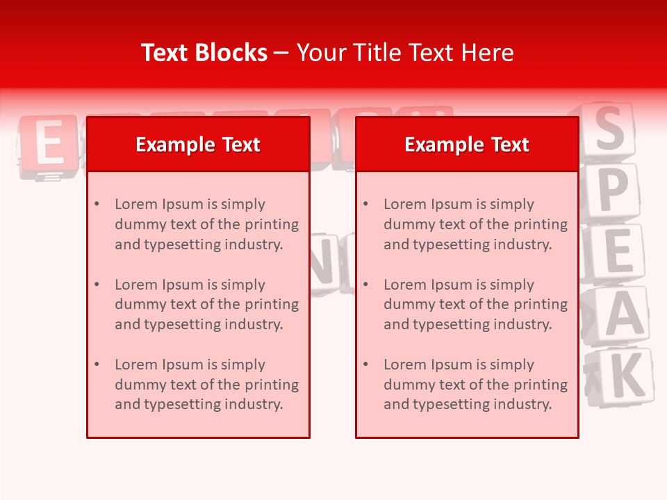 A Crossword Puzzle With English And Spanish Words PowerPoint Template