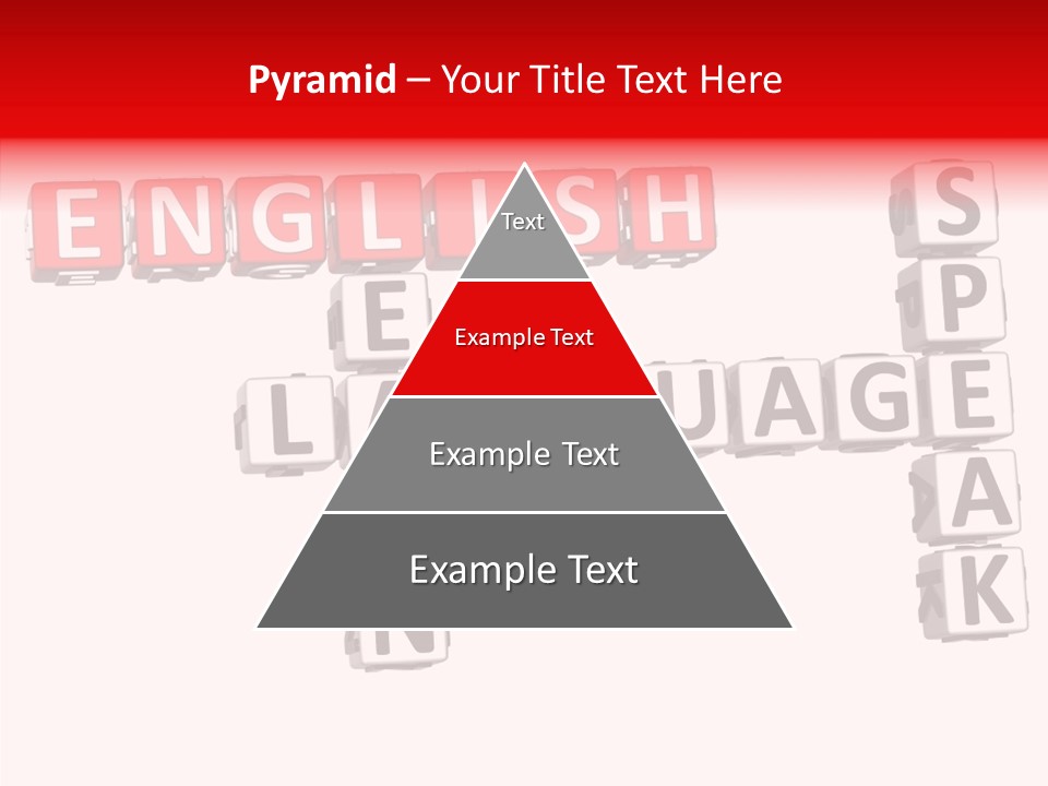A Crossword Puzzle With English And Spanish Words PowerPoint Template