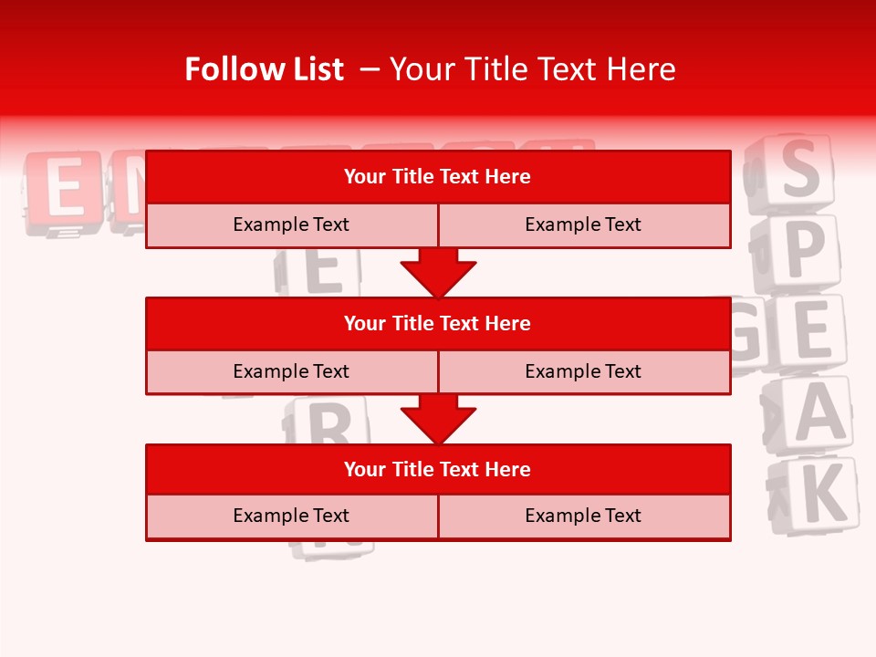 A Crossword Puzzle With English And Spanish Words PowerPoint Template