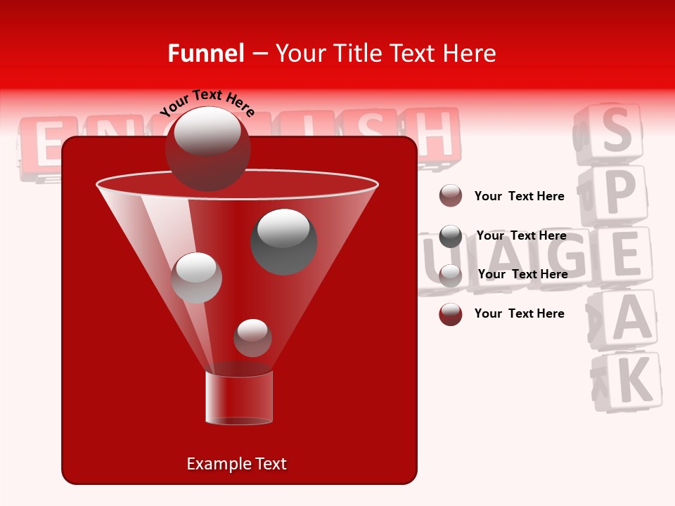 A Crossword Puzzle With English And Spanish Words PowerPoint Template