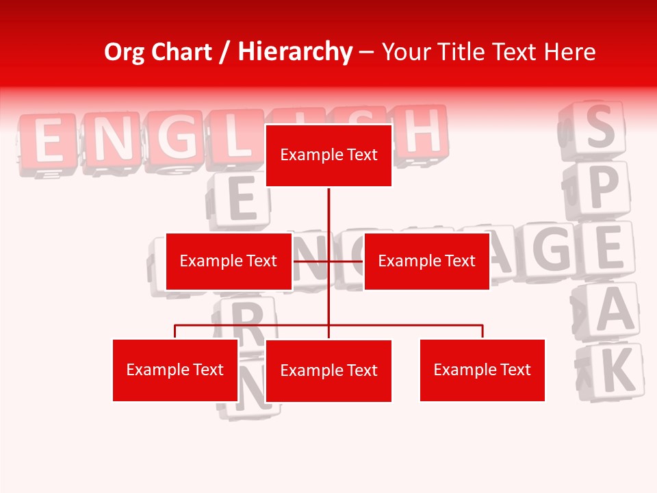 A Crossword Puzzle With English And Spanish Words PowerPoint Template