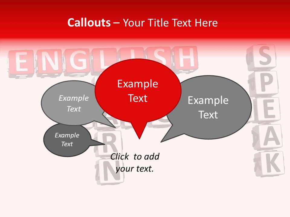 A Crossword Puzzle With English And Spanish Words PowerPoint Template