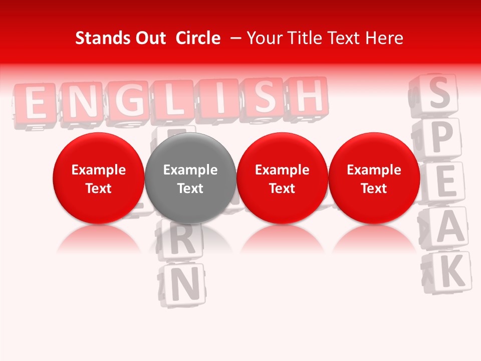 A Crossword Puzzle With English And Spanish Words PowerPoint Template