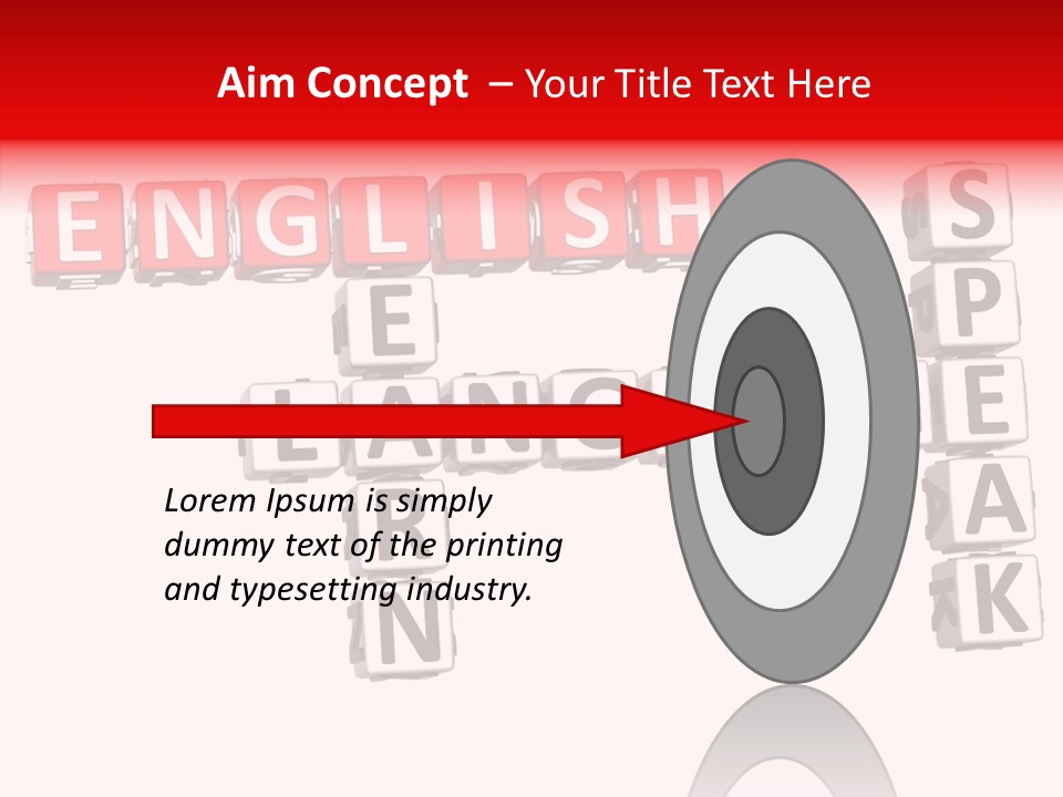 A Crossword Puzzle With English And Spanish Words PowerPoint Template