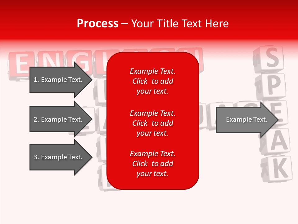 A Crossword Puzzle With English And Spanish Words PowerPoint Template