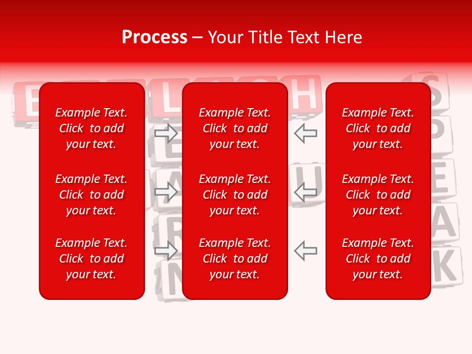 A Crossword Puzzle With English And Spanish Words PowerPoint Template