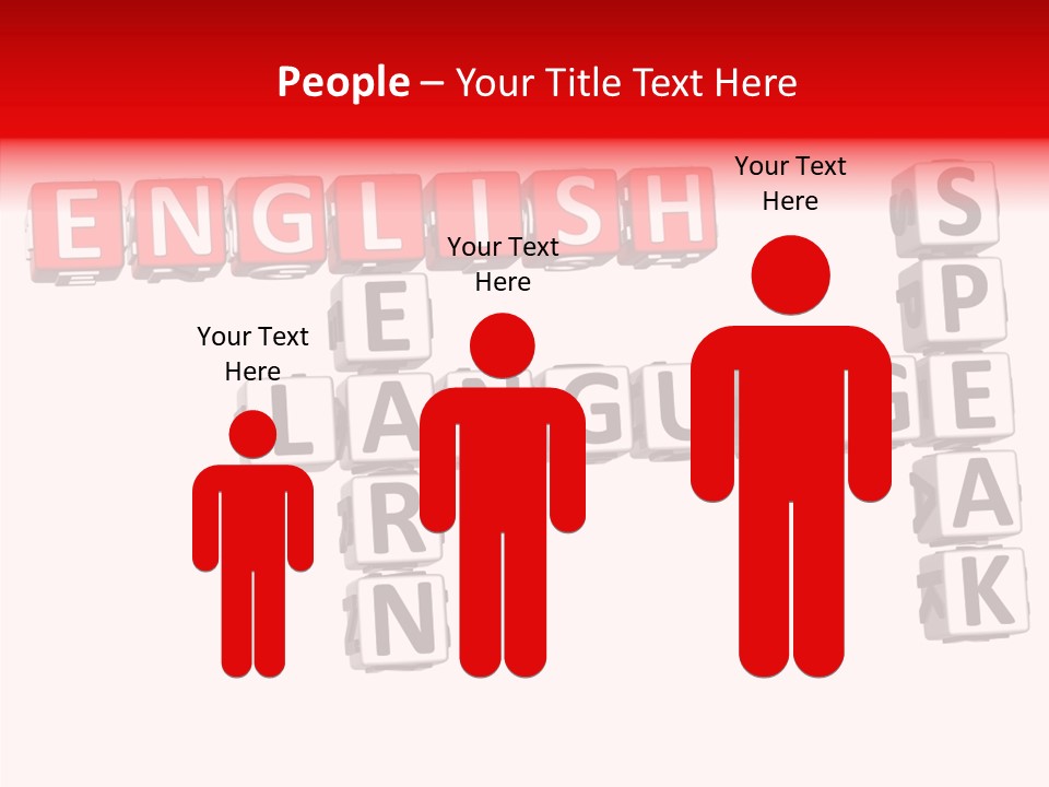 A Crossword Puzzle With English And Spanish Words PowerPoint Template