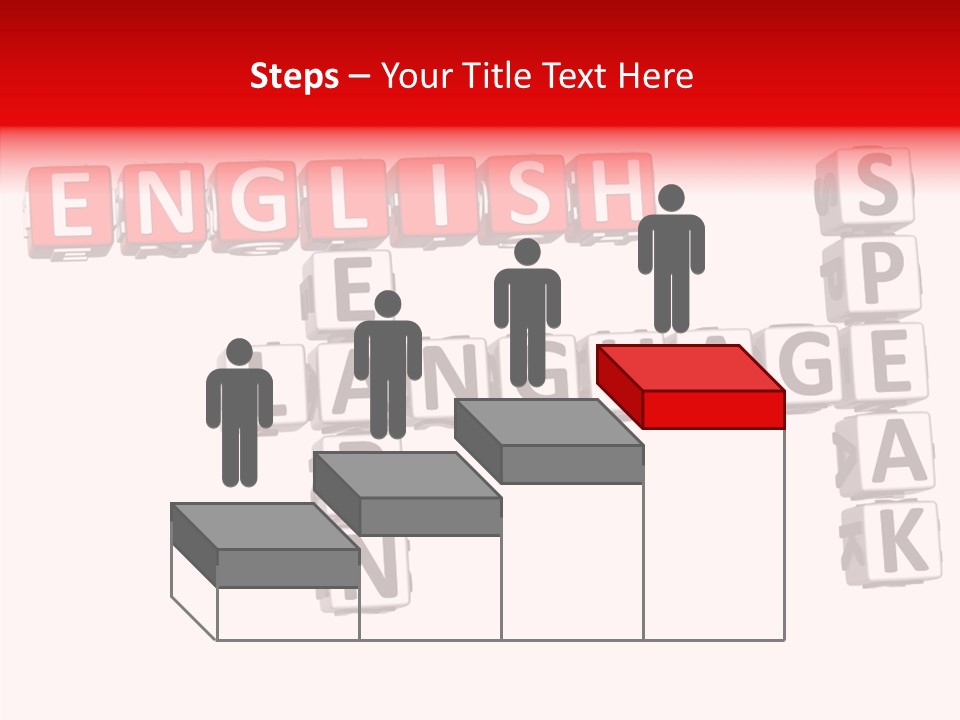 A Crossword Puzzle With English And Spanish Words PowerPoint Template