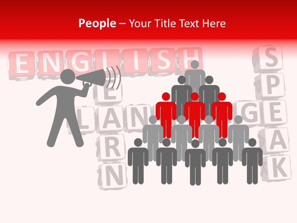 A Crossword Puzzle With English And Spanish Words PowerPoint Template