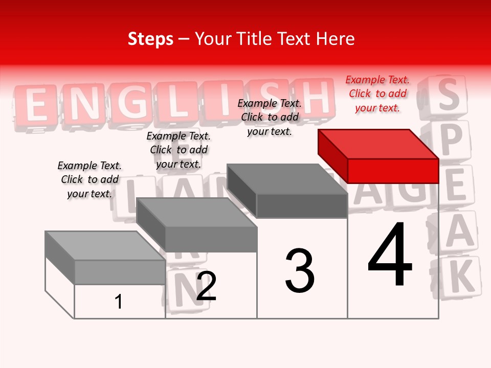 A Crossword Puzzle With English And Spanish Words PowerPoint Template