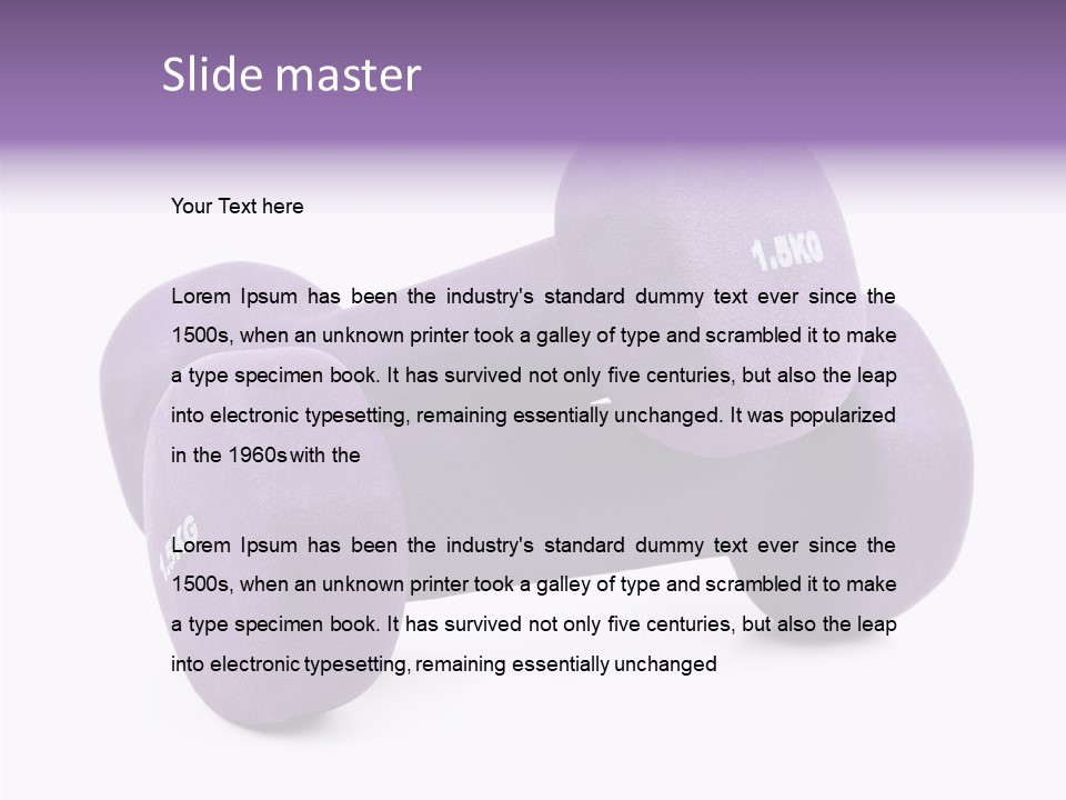 Healthcare Build Strength PowerPoint Template