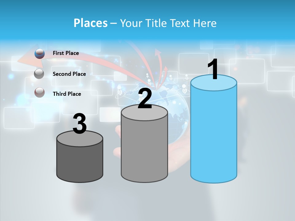 Smile Portrait Search PowerPoint Template