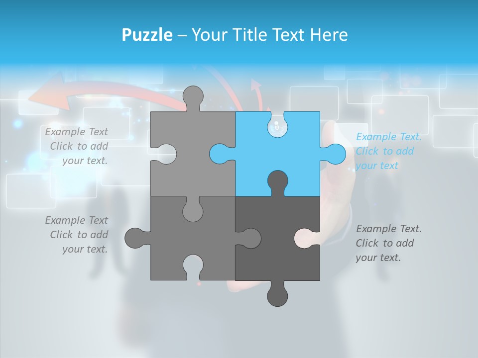 Smile Portrait Search PowerPoint Template