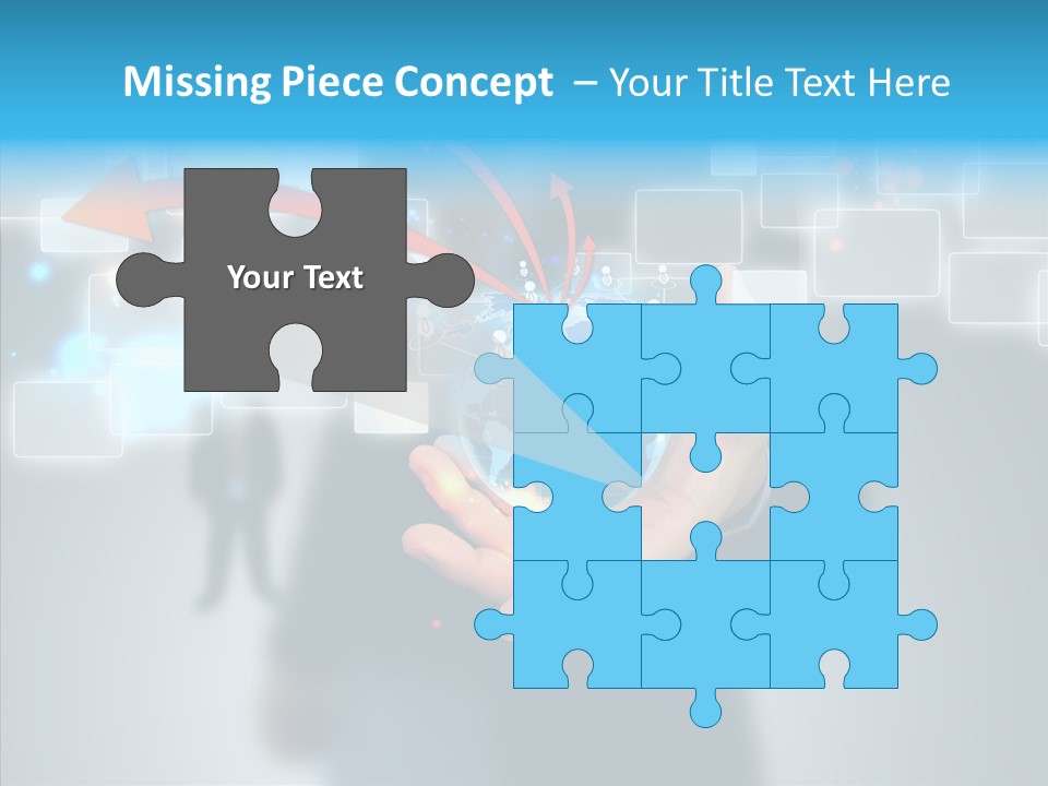 Smile Portrait Search PowerPoint Template