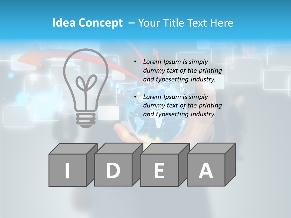 Smile Portrait Search PowerPoint Template