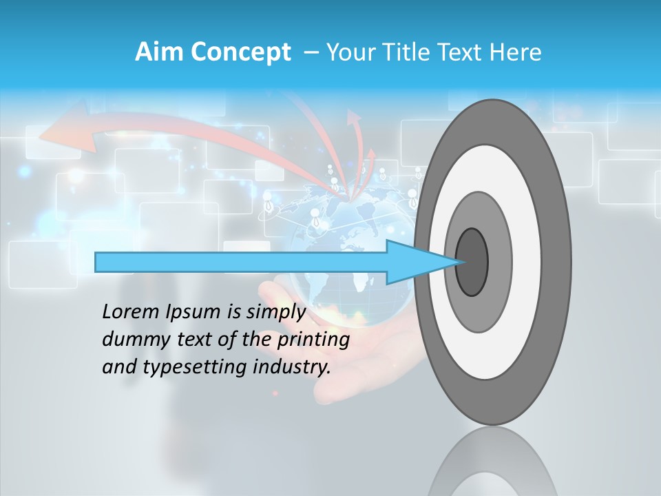 Smile Portrait Search PowerPoint Template