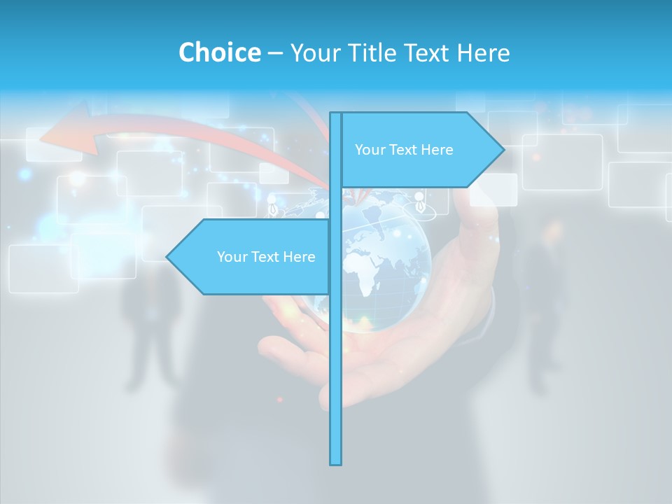 Smile Portrait Search PowerPoint Template