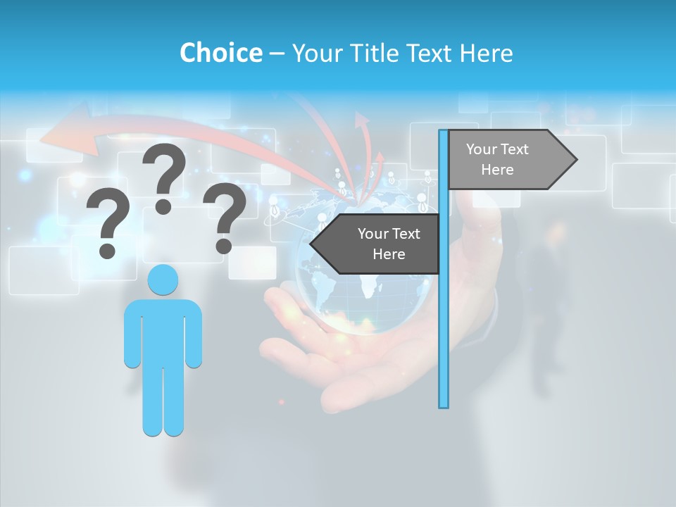 Smile Portrait Search PowerPoint Template
