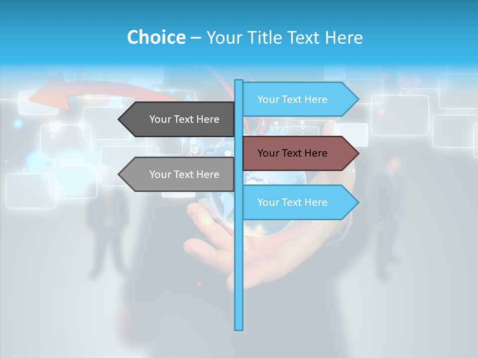 Smile Portrait Search PowerPoint Template