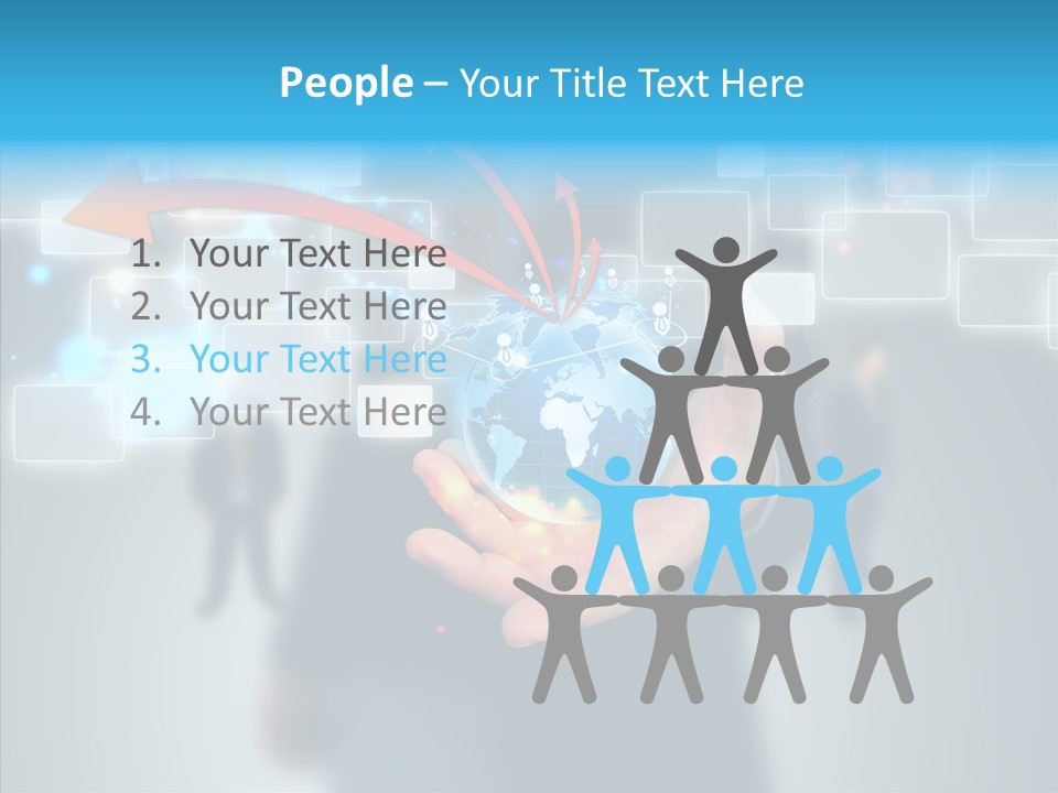 Smile Portrait Search PowerPoint Template