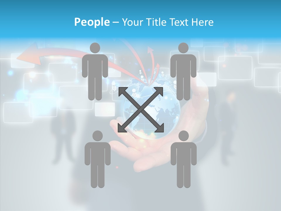 Smile Portrait Search PowerPoint Template