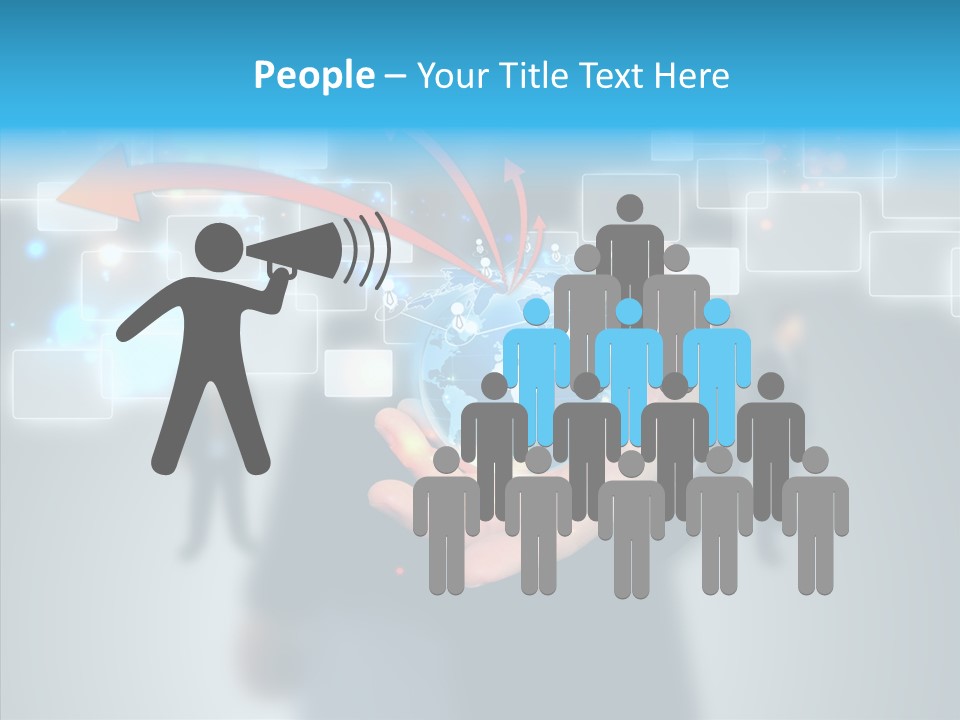 Smile Portrait Search PowerPoint Template