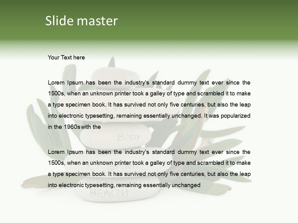 Isolated White Background Mind PowerPoint Template