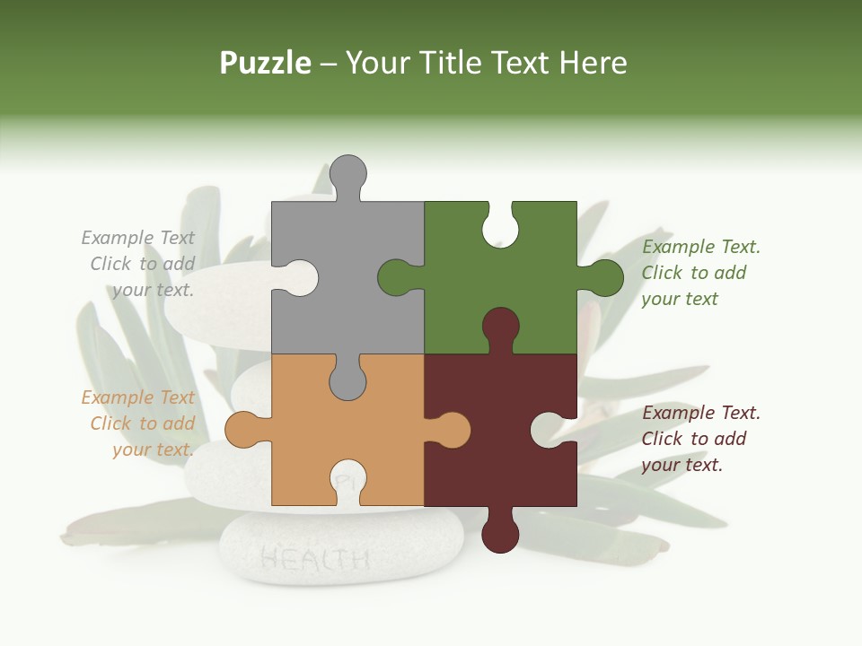 Isolated White Background Mind PowerPoint Template